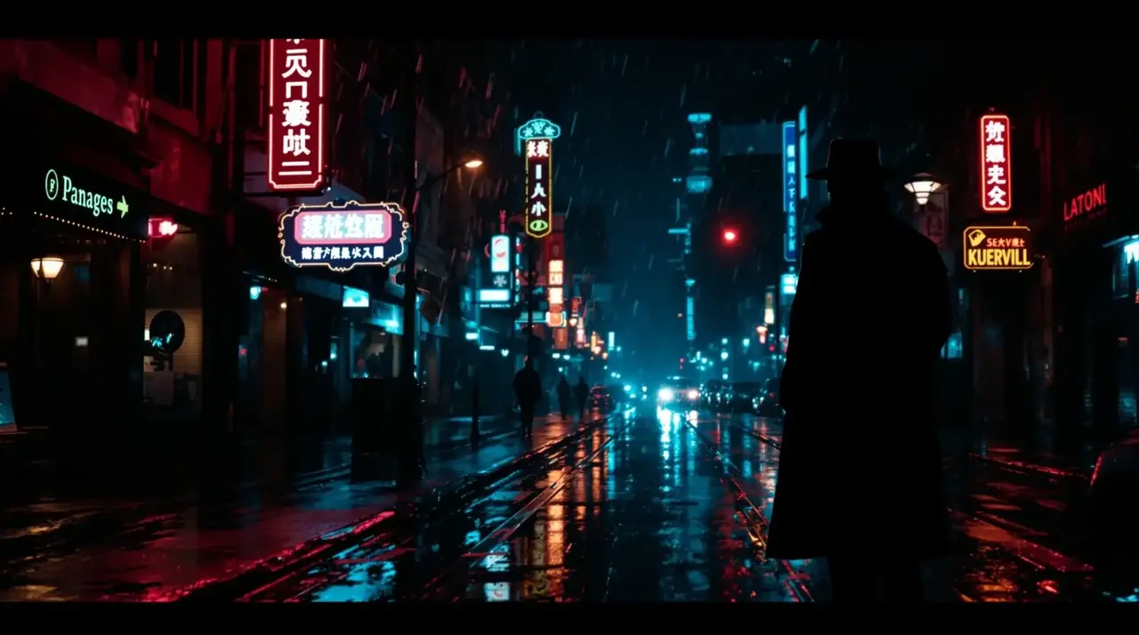 暗夜追凶 背景海报